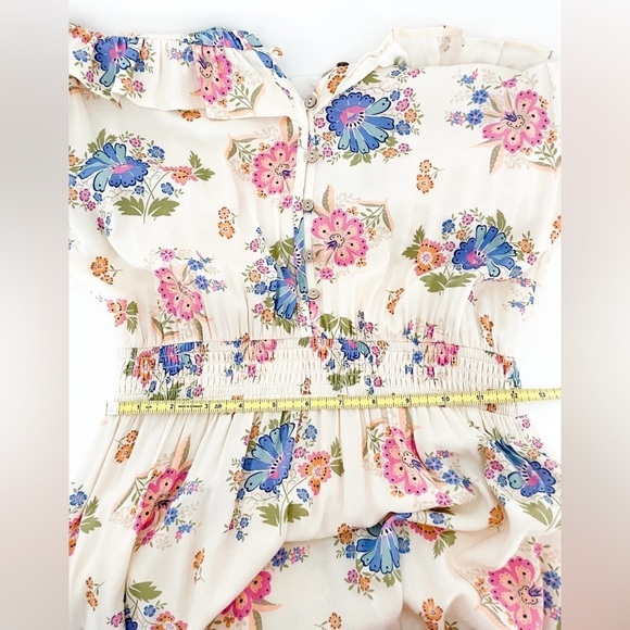 New Spell Floral Boho Maxi dress SZ XS Cream Cottage - Picture 15 of 16